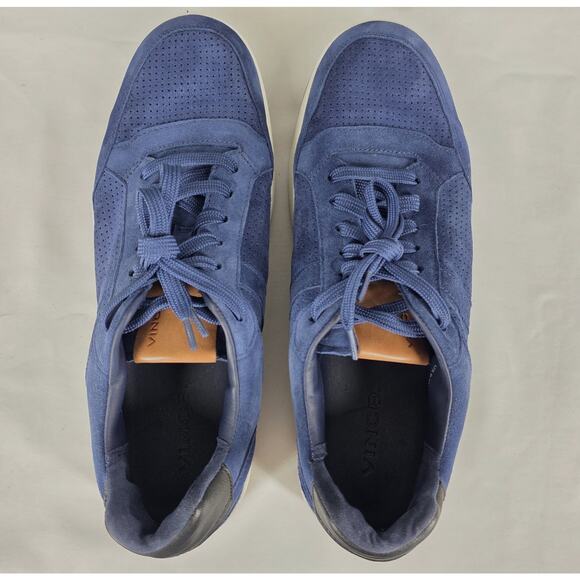 VINCE BLUE MASON SNEAKER SUEDE LEATHER GUM SOLE CASUAL SHOE SIZE 9 - Picture 9 of 11